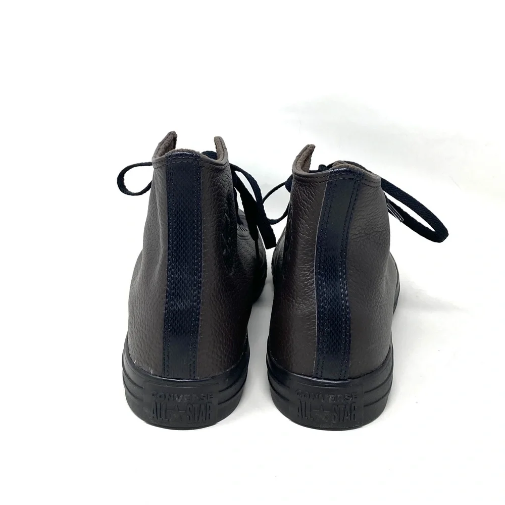 Converse Chuck Taylor Shoes High Top Leather Brown Men’s Size Sneakers 172012C - Picture 4 of 9
